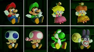 Super Mario Bros. Wonder - All Characters Freefall Animations + Screaming