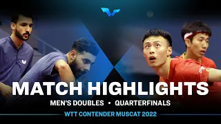 Abdulaziz B. S./Ali A. vs Xu H./Liang Y. | MD | WTT Contender Muscat 2022 (QF)
