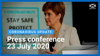 Coronavirus update from the First Minister: 23 July 2020