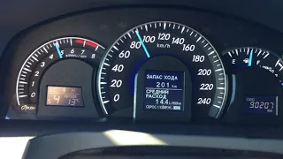 Тойота Камри 3.5 v6 разгон от 0-100 km/h