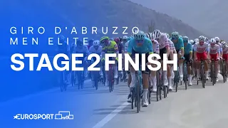 THRILLING VICTORY! 😮‍💨 | Giro d'Abruzzo 2024 Stage 2 Race Finish | Eurosport Cycling