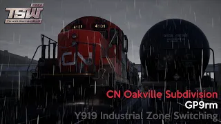 Y919 Industrial Zone Switching - CN Oakville Subdivision - GP9rm - Train Sim World 2020