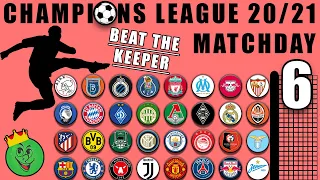 Beat The Keeper - Champions League 2020/21 Group Stages Matchday 6 in Algodoo / Marble Race King