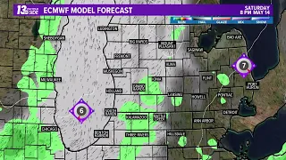 6 pm Weather Forecast - Grand Rapids, MI - Monday, May 9, 2022