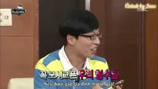 [Vietsub] Yoo Jae Suk surprised by his wife's voice in IC.