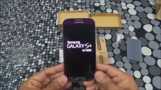 Samsung Galaxy S4 LTE i9505 - Purple Mirage Unboxi