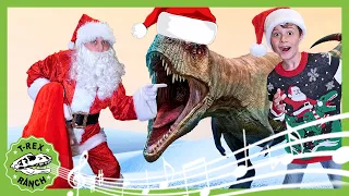 We Wish You A T-Rex Christmas and a Dino New Year! | Dinosaur Music for Kids! T-Rex Ranch