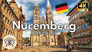 Nuremberg, Germany "Walking Tour" (4k Ultra HD 60fps) – Walk with subtitles