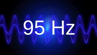 95 Hz clean pure sine wave BASS TEST TONE frequency