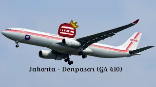 GA410 Garuda Indonesia || Jakarta - Denpasar (Retro Flight)