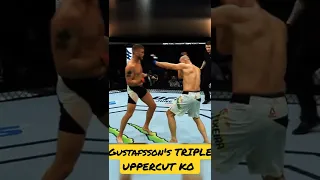 Gustafsson's TRIPLE UPPERCUT KO vs Glover Teixeira