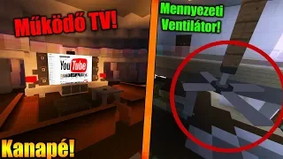 Működő TV, Ventillátor, Kanapé + SOK ÚJ DOLOG A MINECRAFTBAN! [Modern Minecraft]
