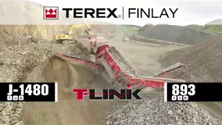 Terex Finlay J-1480 jaw crusher and 893 HD screener