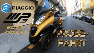 Piaggio MP3 500 HPe - Der Riesen-Roller - Probefahrt - VLOG078 [4K]