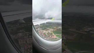 Landing at Naples International Airport Italy