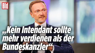Protz-Gehälter der ARD- und ZDF-Bosse – Lindner-Klatsche für ÖRR