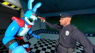 ANIMATRONICS SCARE THE SECURITY GUARD FNAF COOP Garry's Mod