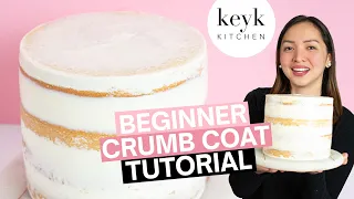 How to Crumb Coat a Cake for Beginners | Keyk Kitchen
