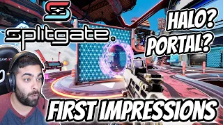 First Time Playing Splitgate - Splitgate First Impressions and Splitgate Gameplay PS5