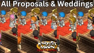 Harvest Moon: Back to Nature - All Proposals & Weddings