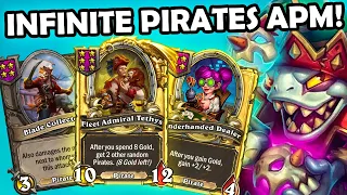 Infinite APM Pirates Always FUN! | Hearthstone Battlegrounds