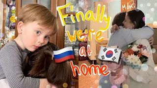 I met my family in Russia after a year, I can't stop crying