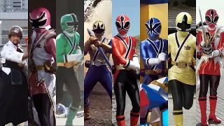 Samurai Sentai Shinkenger - Each Ranger's Henshin/Transformation