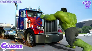 Transformers: The Incredible Hulk vs. Optimus Prime (Top Motion) Epic Battle - Movie Clip HD