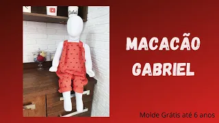 Macacão Infantil Fácil #MoldeGratis #PatronesGratis #FreePattern #ClaraCalui #SewingPattern