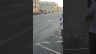 Кортеж В.В Путина. Санкт-Петербург ПМЭФ 2023
