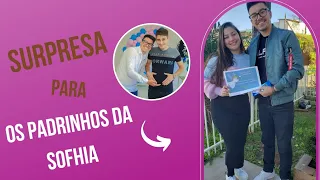 SIMPLES CONVITE PARA OS PADRINHOS DA NOSSA BABY🥰💜 Rafa & Sidi