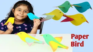 How To Make a Beautiful Paper Bird /Easy Paper Bird Tutorial for Kids/DIY Paper Bird/Origami Bird