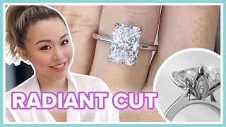 Her UPGRADE Ring Came True | 3ct Elongated Radiant Cut Diamond