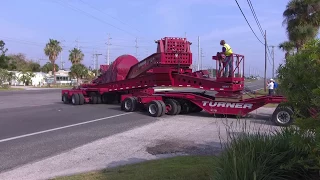 220,000 lbs Rotor on a Dual Lane steerable multi axle trailer