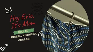 Shower Curtain Rod Keeps Falling Down - Mom Shows How to Install Tension Rod and Hang Shower Curtain