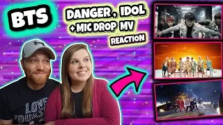 BTS (방탄소년단) DANGER, IDOL AND MIC DROP (Steve Aoki Remix) MV 뮤직 비디오 REACTION