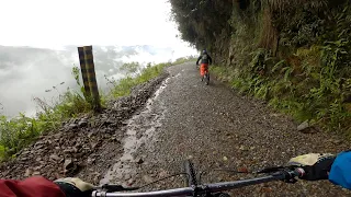 Downhill on Bolivia's infamous Death Road 🇧🇴