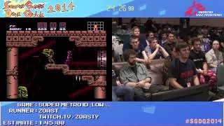 Super Metroid Low Ice by zoast in 56:43 - SGDQ2014 - Part 165