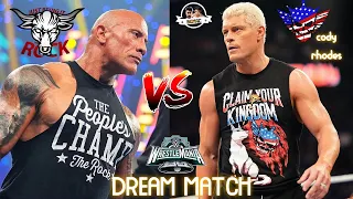 Wrestlemania 40 Main Event: Cody Rhodes vs The Rock