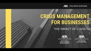Crisis Management for Businesses – The Impact of COVID-19