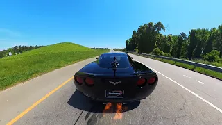 2009 C6 Corvette ZR1 with extensive mods / Sound Clip FLAMES!