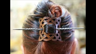 leather hair clips