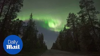 Mesmerising aurora: Northern lights illuminate Lapland sky - Daily Mail