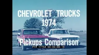 1974 CHEVROLET  CHEVY CHEYENNE PICKUP TRUCK COMPARED TO FORD RANGER  BLAZER SUBURBAN & VAN   17764