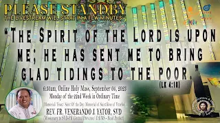 04 September 2023, 6:30am, Monday | Live Now Holy Mass at the Diocesan Shrine of Jesus #OnlineMass