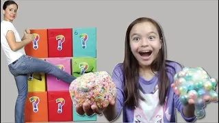 CAIXA MISTERIOSA DE SLIME!! COLOCANDO ingredientes demais!!