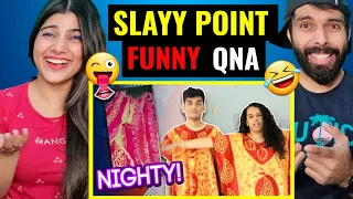 Slayy Point - Subscribers Made us Wear THIS | QnA Slayy Point Reaction video