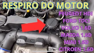 ✅ RESPIRO DO MOTOR PEUGEOT HDI, FORD TDCI, VOLVO, MAZDA. MINI, CITROEN 🚗🏎️