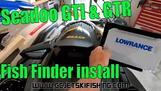 Seadoo GTI GTR fish finder bracket installation