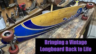 Restoring and Riding a Vintage @Sector9Media Pintail Longboard